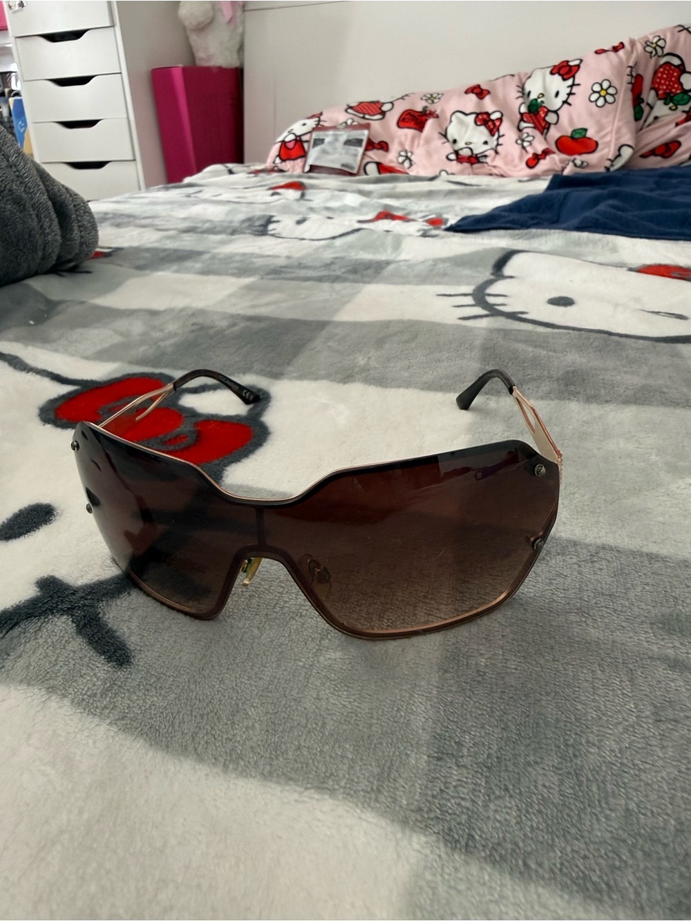 Rocawear Brown Gradient Shield Sunglasses